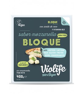 Refrig queso violife mozzarella bloque400 gr.