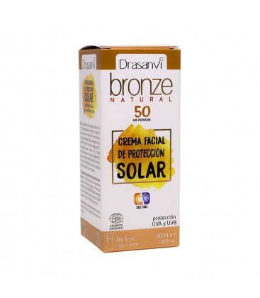 Crema solar protección 50 ECOCERT 50ML bronze Drasanvi