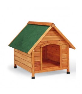 Caseta de madera con techo dos aguas pequeña