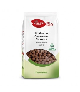 BOLITAS DE CEREALES CON CHOCOLATE BIO 300 g