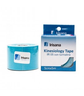 Kinesiology tape con turmalina 5cm x 5m azul