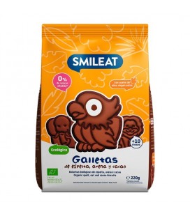 Galletas infantiles de avena, espelta y cacao BIO 220g Smileat