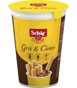 Palitos de chocolate sin gluten gris y ciocc 52g Schär